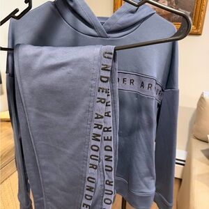 Under Armour Slate Blue Hoodie and Jogger Set